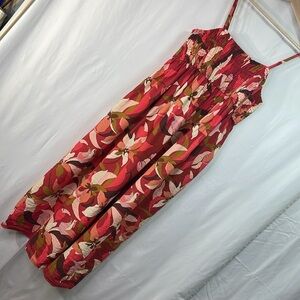 A New Day Red Floral Maxi Dress
